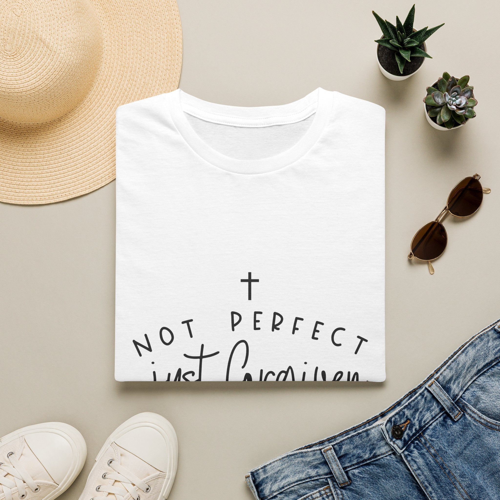 Not Perfect Just Forgiven T-Shirt — Christian Faith Inspirational Tee