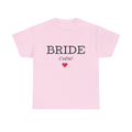 Bride Crew T-Shirt — Bachelorette Party Tee with Heart