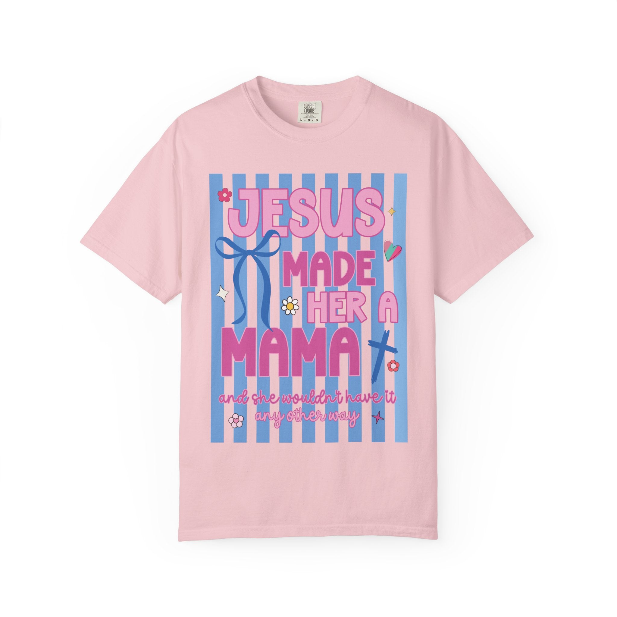 Jesus Made Her a Mama T‑Shirt — Christian Mom Gift