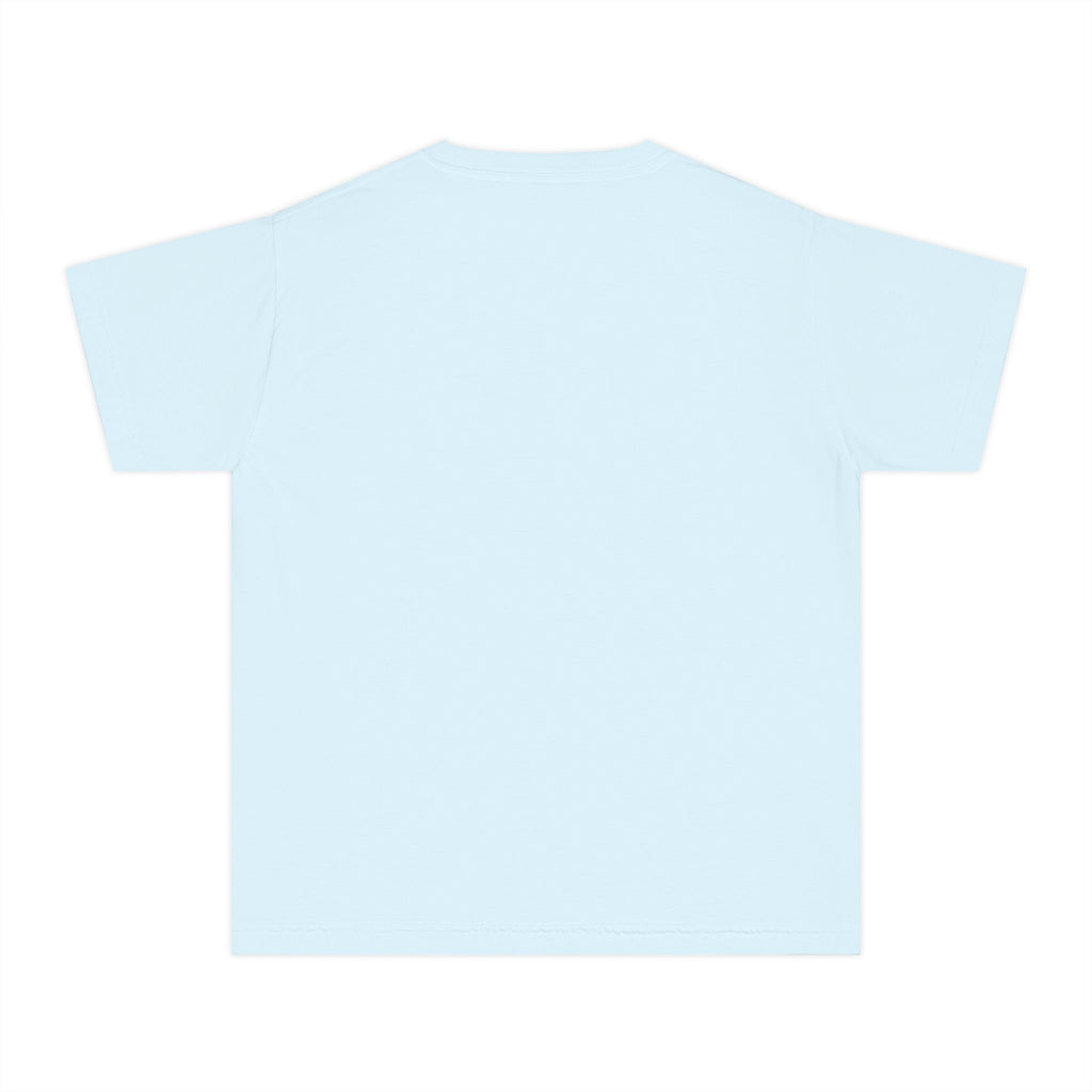 Cute Highland Cow with Daisies Youth Tee | Spring Farm Animal Kids Shirt