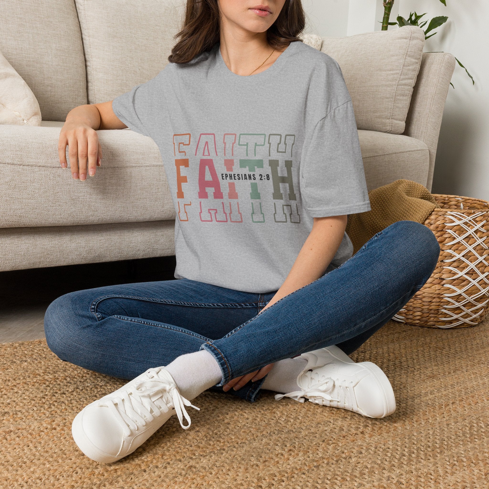 Faith Ephesians 2:8 T-Shirt — Inspirational Christian Tee