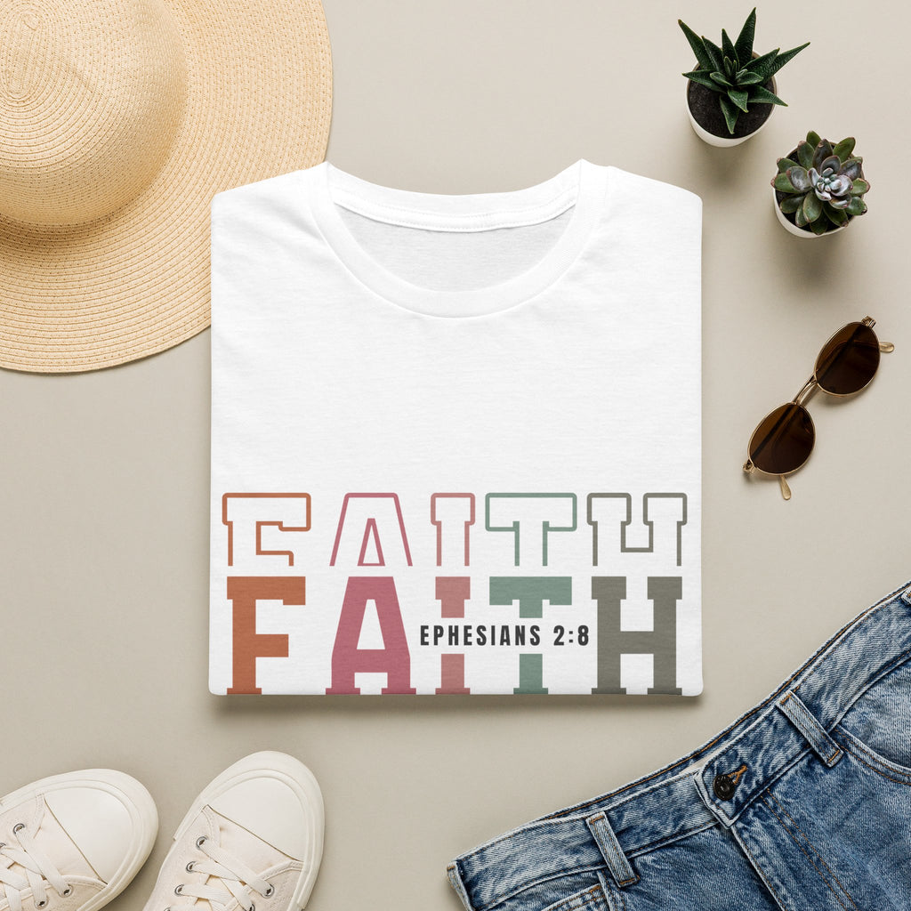 Faith Ephesians 2:8 T-Shirt — Inspirational Christian Tee