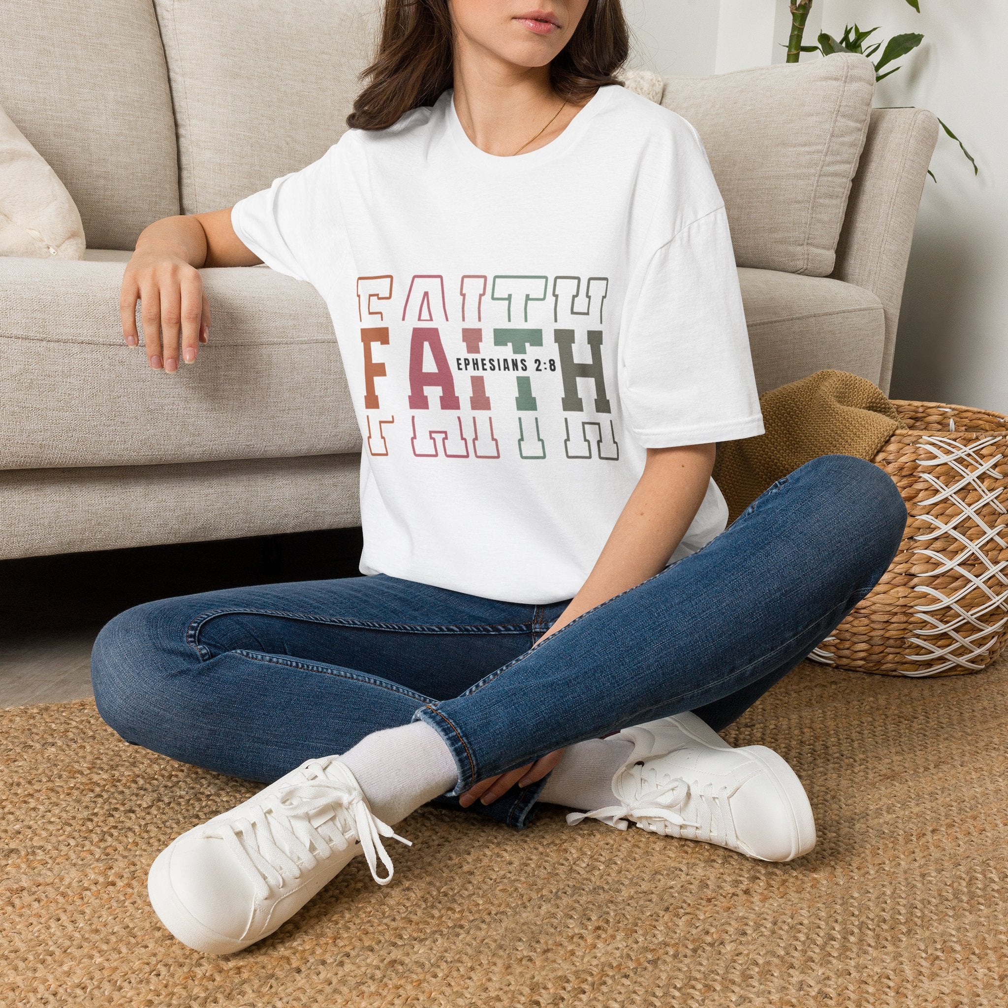 Faith Ephesians 2:8 T-Shirt — Inspirational Christian Tee