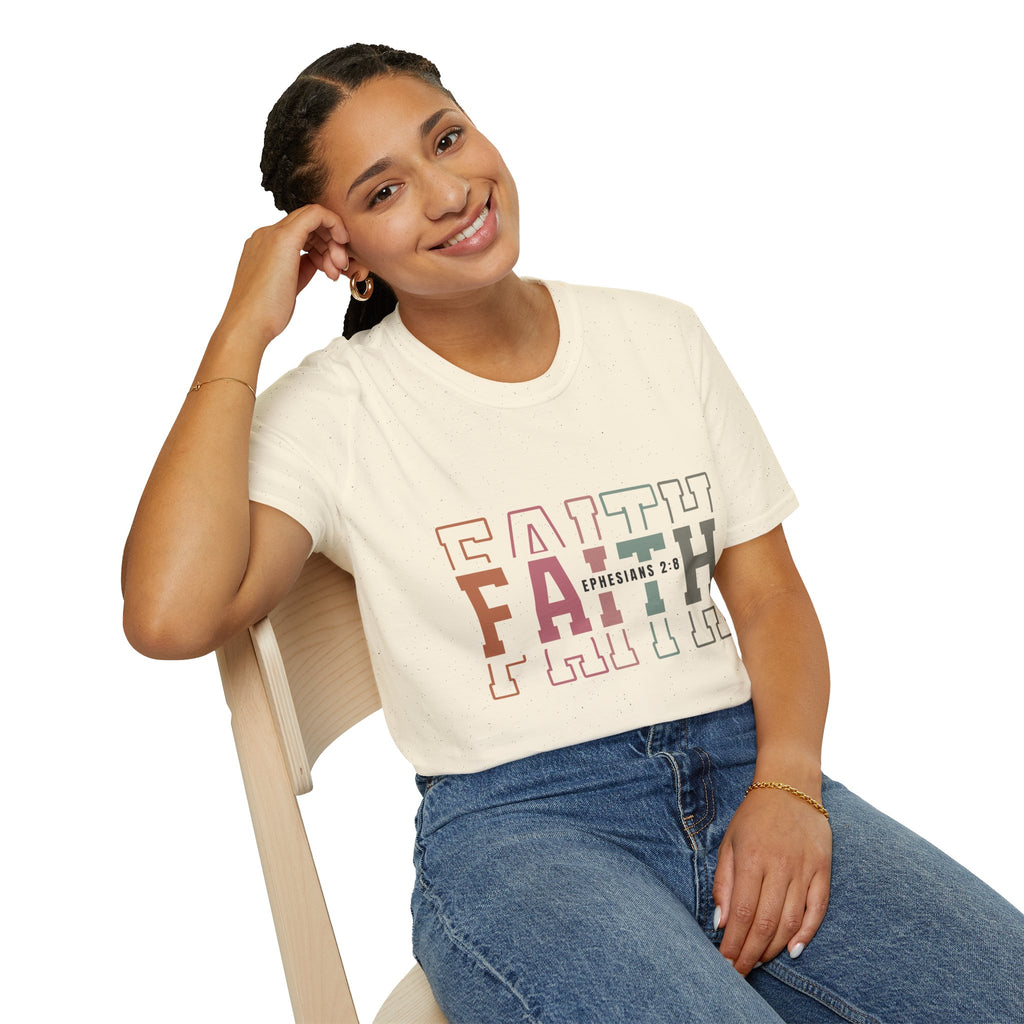 Faith Ephesians 2:8 T-Shirt — Inspirational Christian Tee
