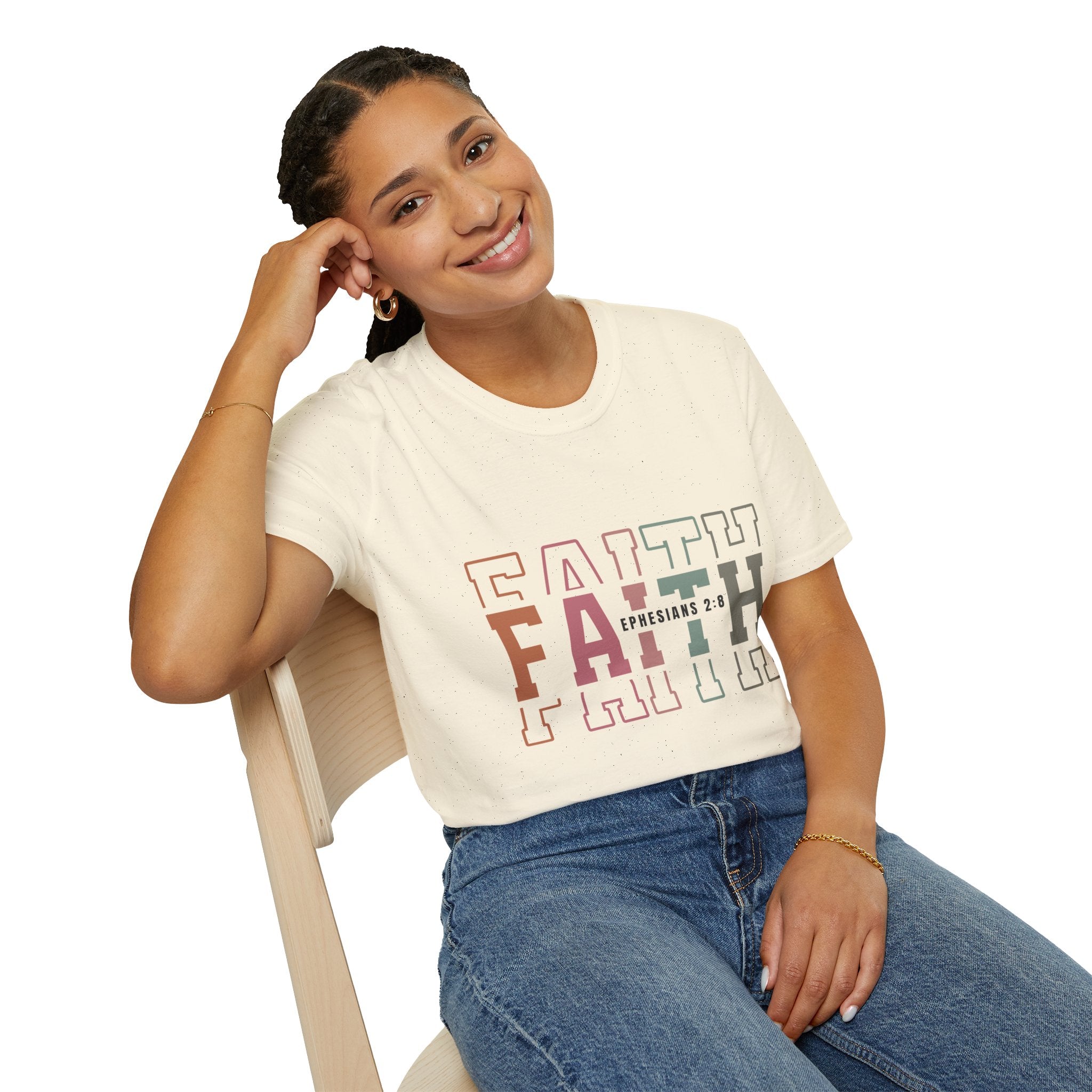Faith Ephesians 2:8 T-Shirt — Inspirational Christian Tee