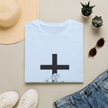 T-Shirt — Minimal Cross with Daisy Illustration
