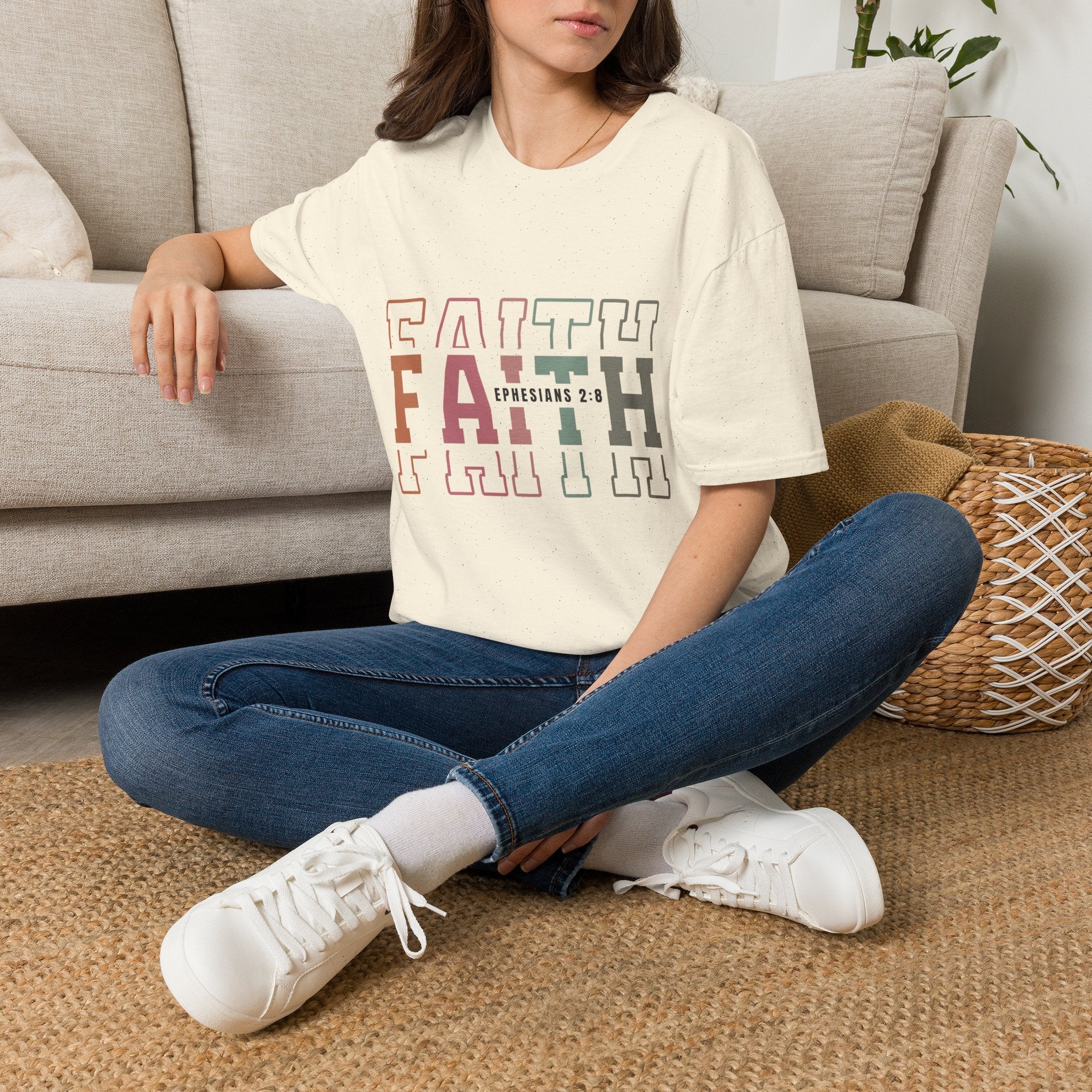 Faith Ephesians 2:8 T-Shirt — Inspirational Christian Tee